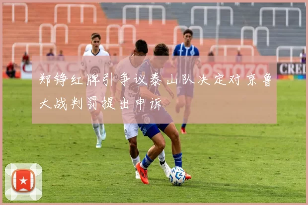 郑铮红牌引争议泰山队决定对京鲁大战判罚提出申诉