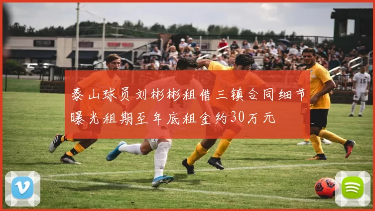 泰山球员刘彬彬租借三镇合同细节曝光租期至年底租金约30万元